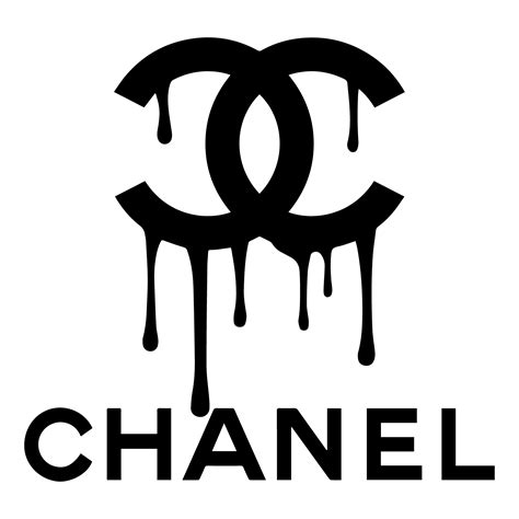 dripping Chanel logo